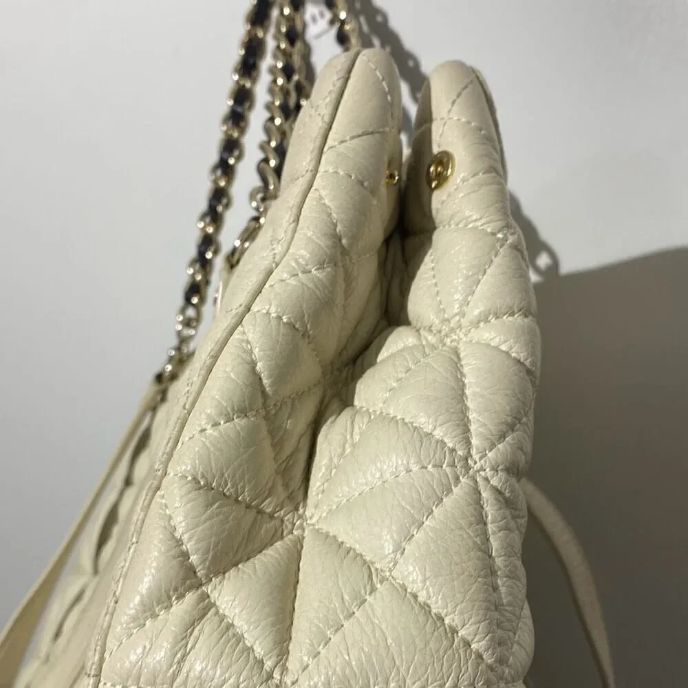 Kate Spade Women's Black White‎ Quilted Leather Chain Strap Shoulder Bag